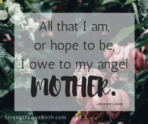 Beautiful and encouraging quote for mom. Mother's Day post for your mom.